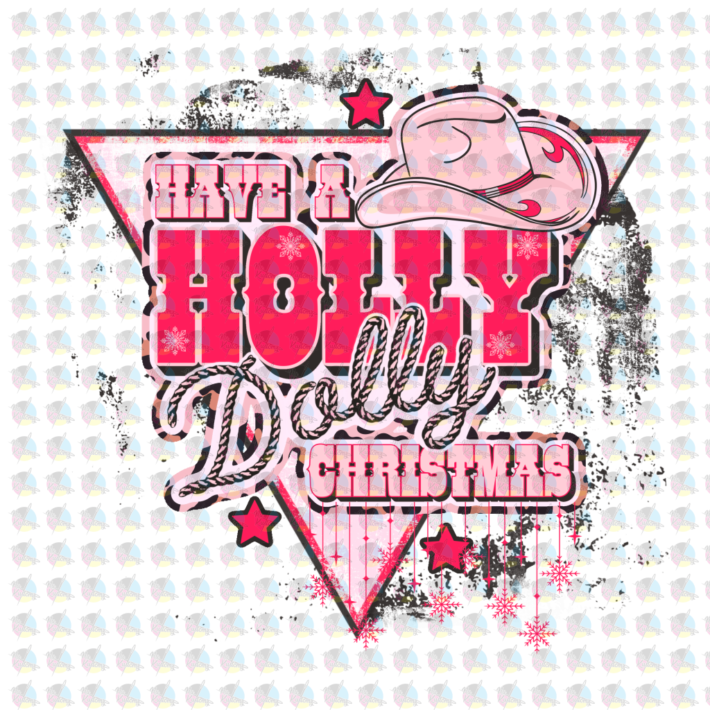 Pre-Order Have A Holly Dolly Christmas W/ Pocket Non-Glitter Dream Transfers