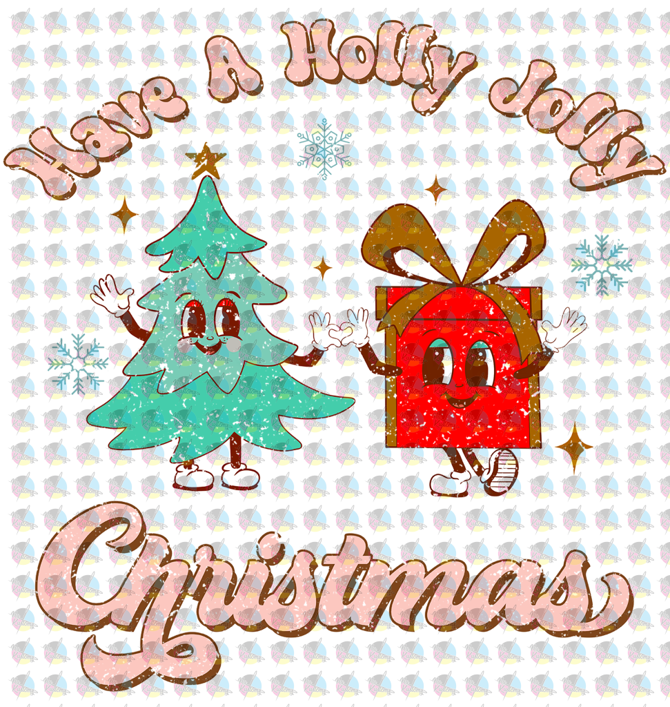 Pre-Order Have A Jolly Chistmas Glitter Dream Transfer