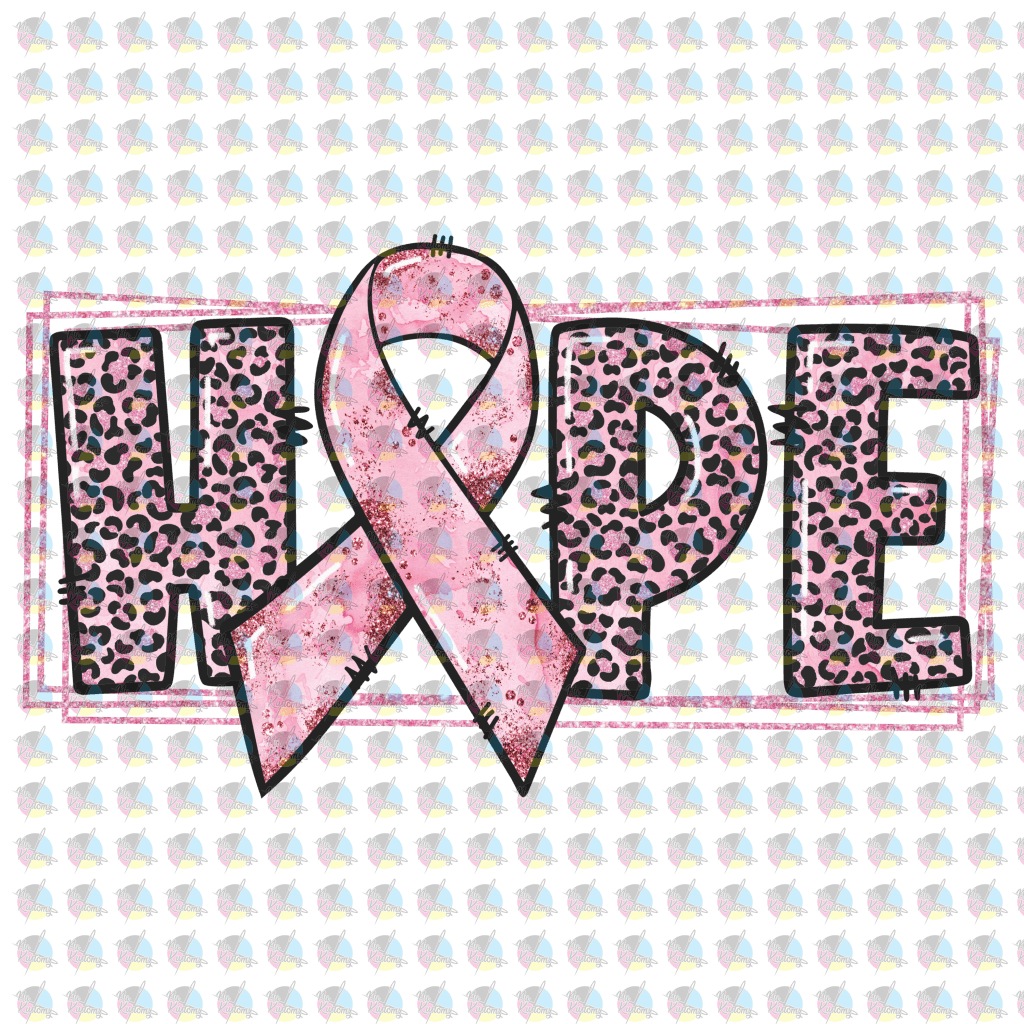 Pre-Order Hope Breast Cancer Awareness Non-Glitter Dream Transfer
