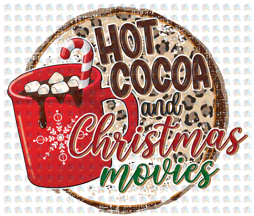 Pre-Order Hot Cocoa And Christmas Movies Non-Glitter Dream Transfers
