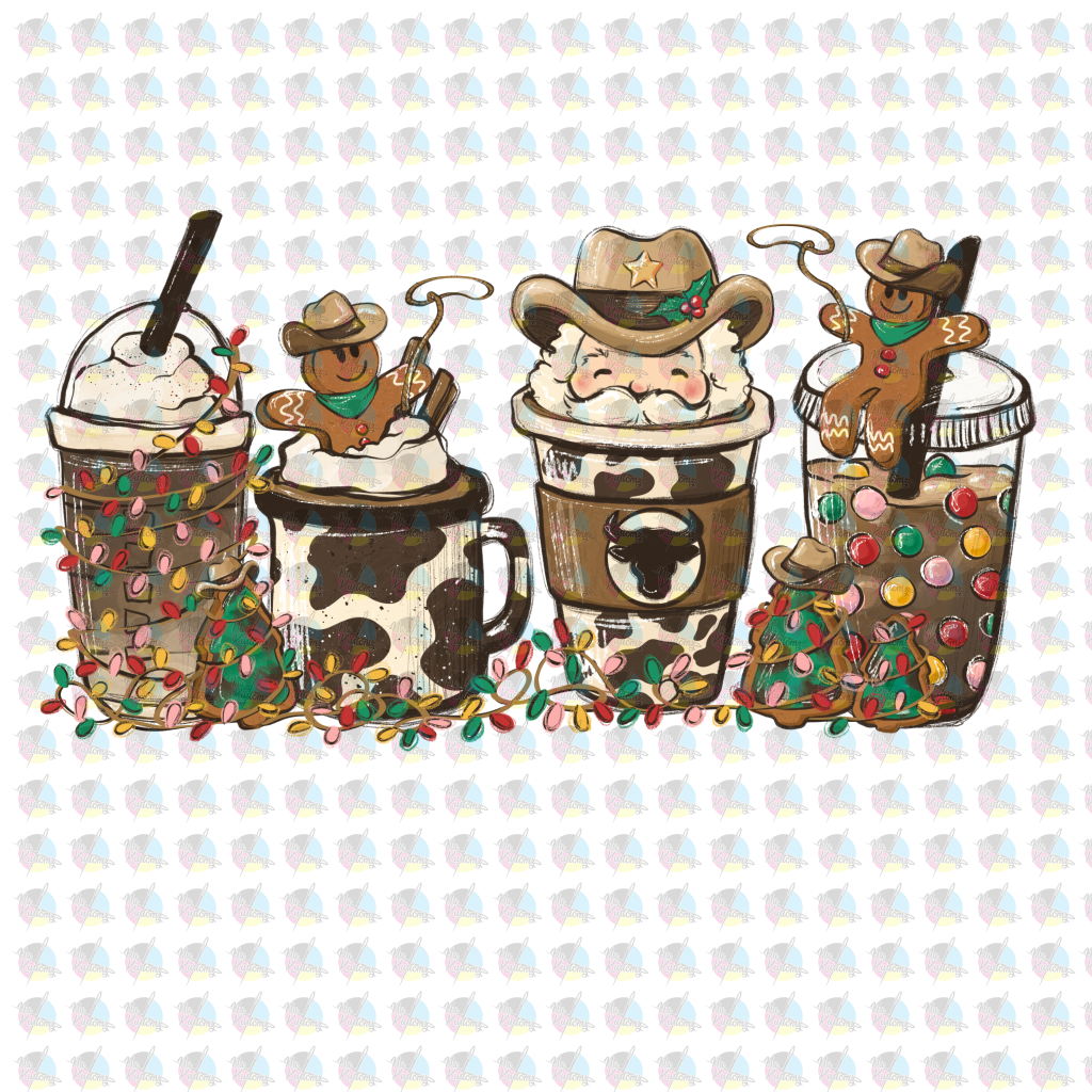Pre-Order Howdy Sant Coffee Non-Glitter Dream Transfers