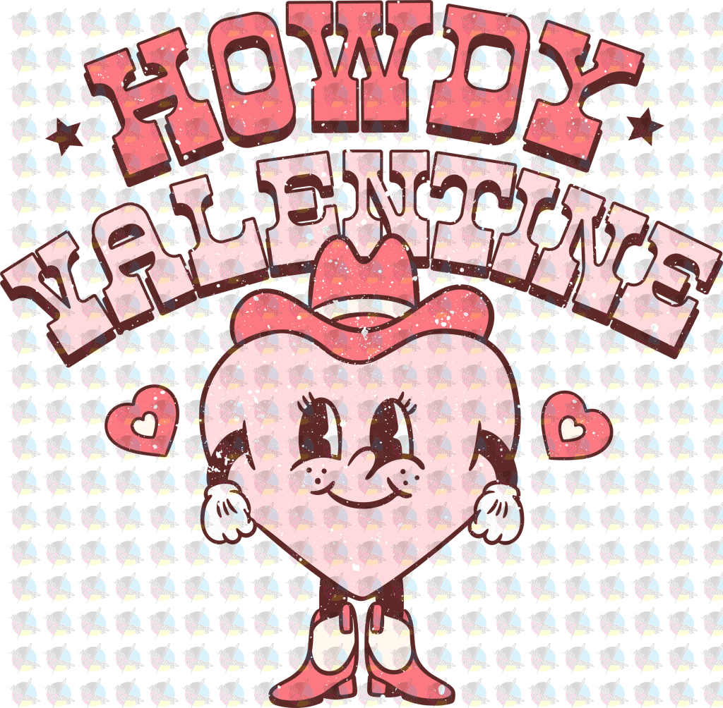 Pre-Order Howdy Valentine Glitter Dream Transfer