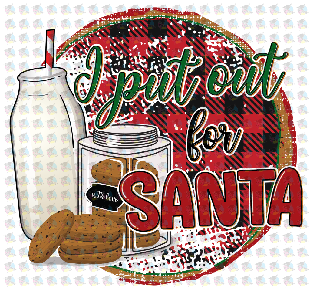 Pre-Order I Put Out For Santa Non-Glitter Dream Transfers