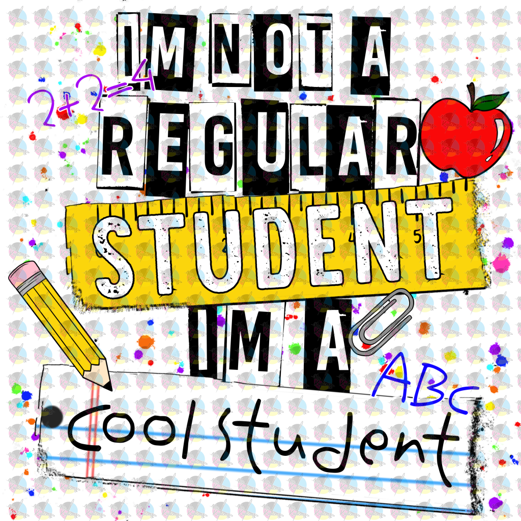Pre-Order Im Not A Regular Student Cool Non-Glitter Dream Transfer