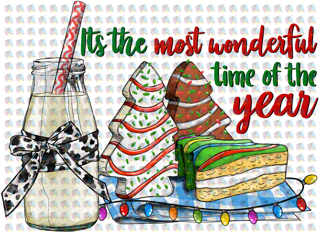 Pre-Order Its The Most Wonderful Time Of Year Cakes Glitter Dream Transfer