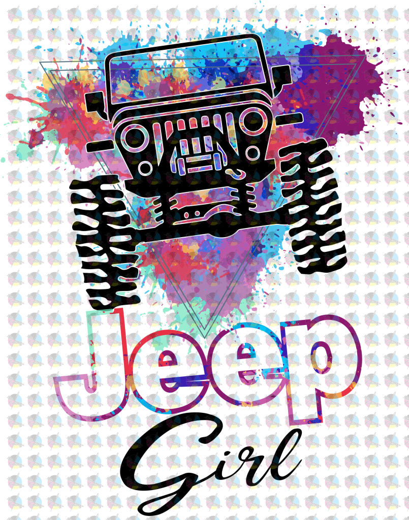 Pre-Order Jeep Girl Glitter Dream Transfer Screen Print