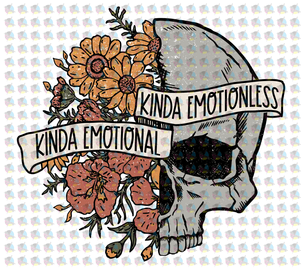 Pre-Order Kinda Emotional Emotionless Glitter Dream Transfer Screen Print