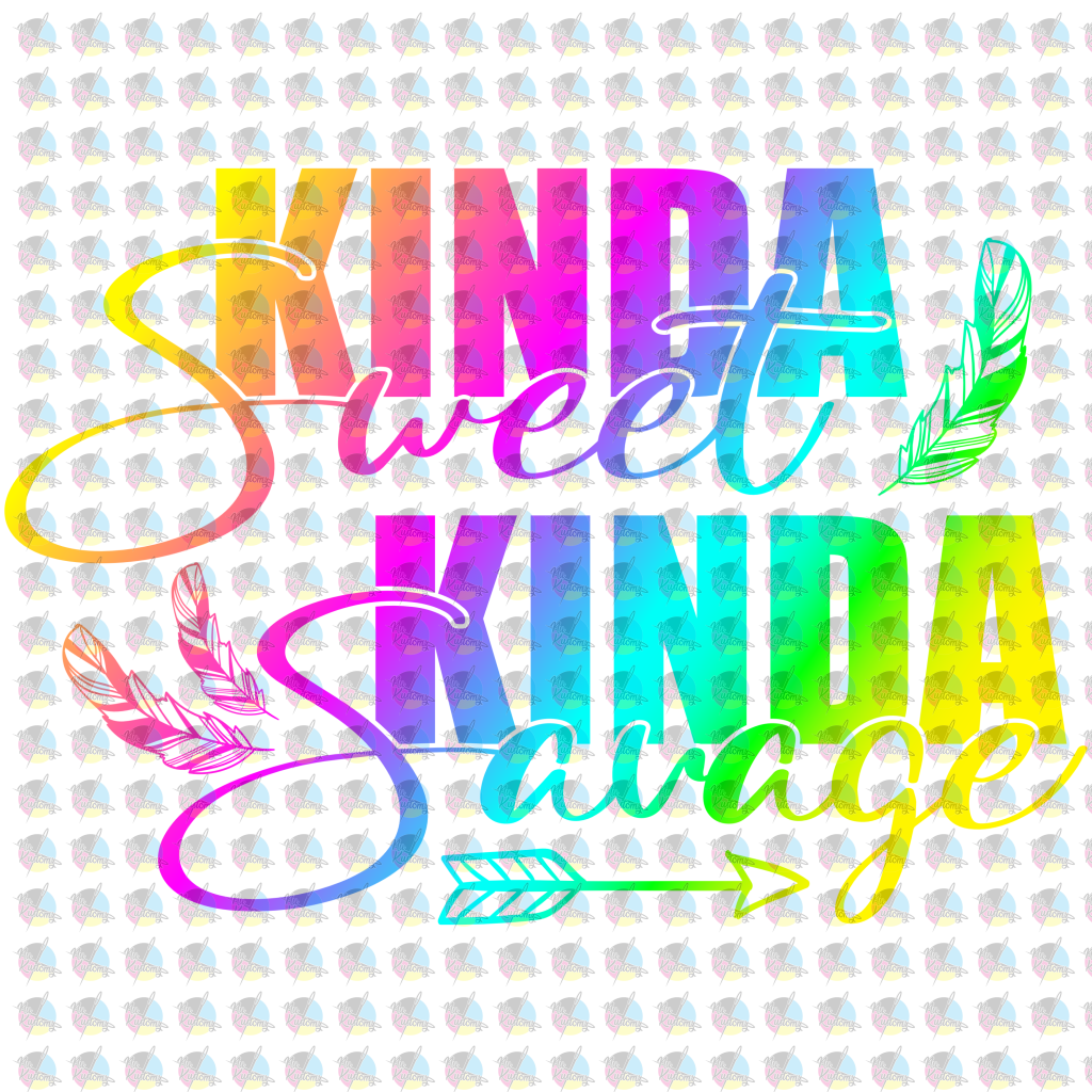 Pre-Order Kinda Sweet Savage Glitter Dream Transfer Screen Print