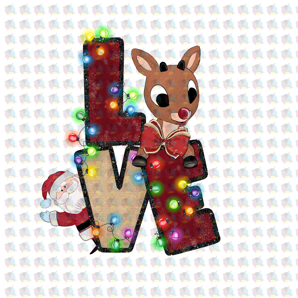 Pre-Order Love Reindeer Non-Glitter Dream Transfers