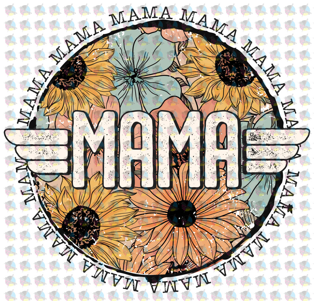 Pre-Order Mama Wings Glitter Dream Transfer Screen Print