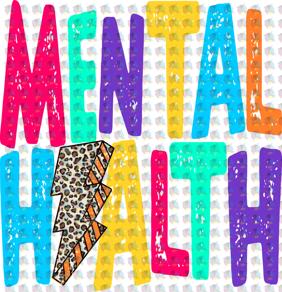 Pre-Order Mental Health Glitter Dream Transfer Screen Print