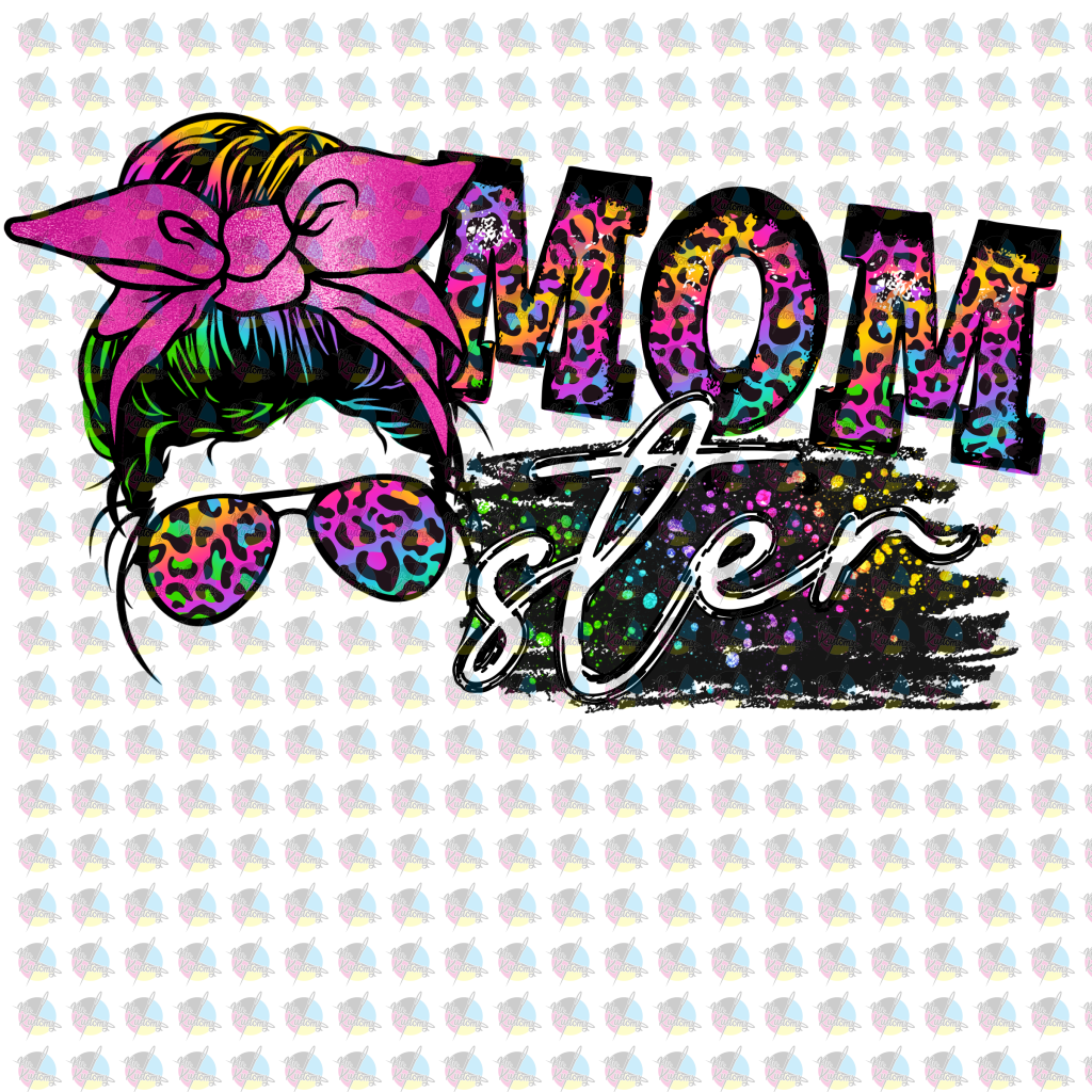 Pre-Order Mom-Ster Glitter Dream Transfer Screen Print