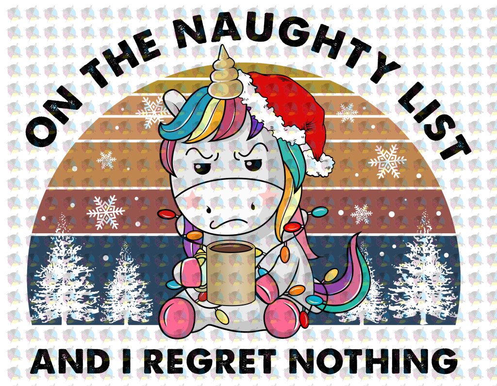 Pre-Order On The Naughty List Glitter Dream Transfer