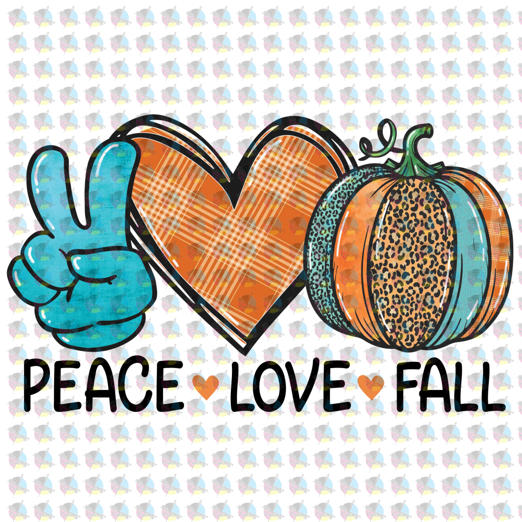 Pre-Order Peace Love Fall Glitter Dream Transfer