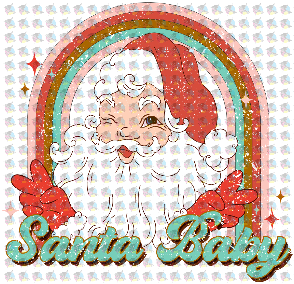 Pre-Order Santa Baby Glitter Dream Transfer