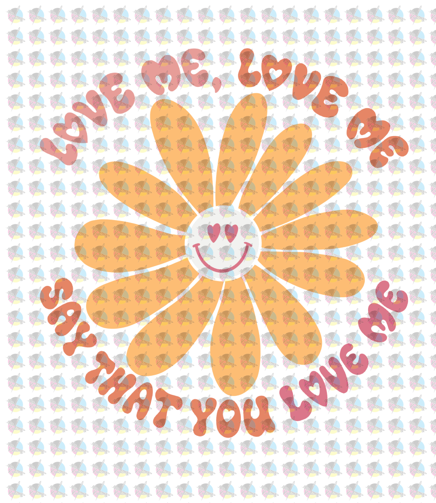 Pre-Order Say That You Love Me Glitter Dream Transfer Screen Print