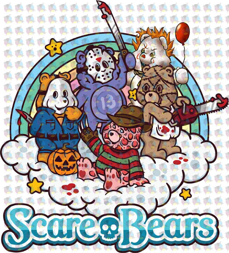 Pre-Order Scare Bears Glitter Dream Transfer