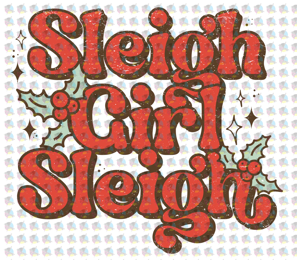 Pre-Order Sleigh Girl Glitter Dream Transfer