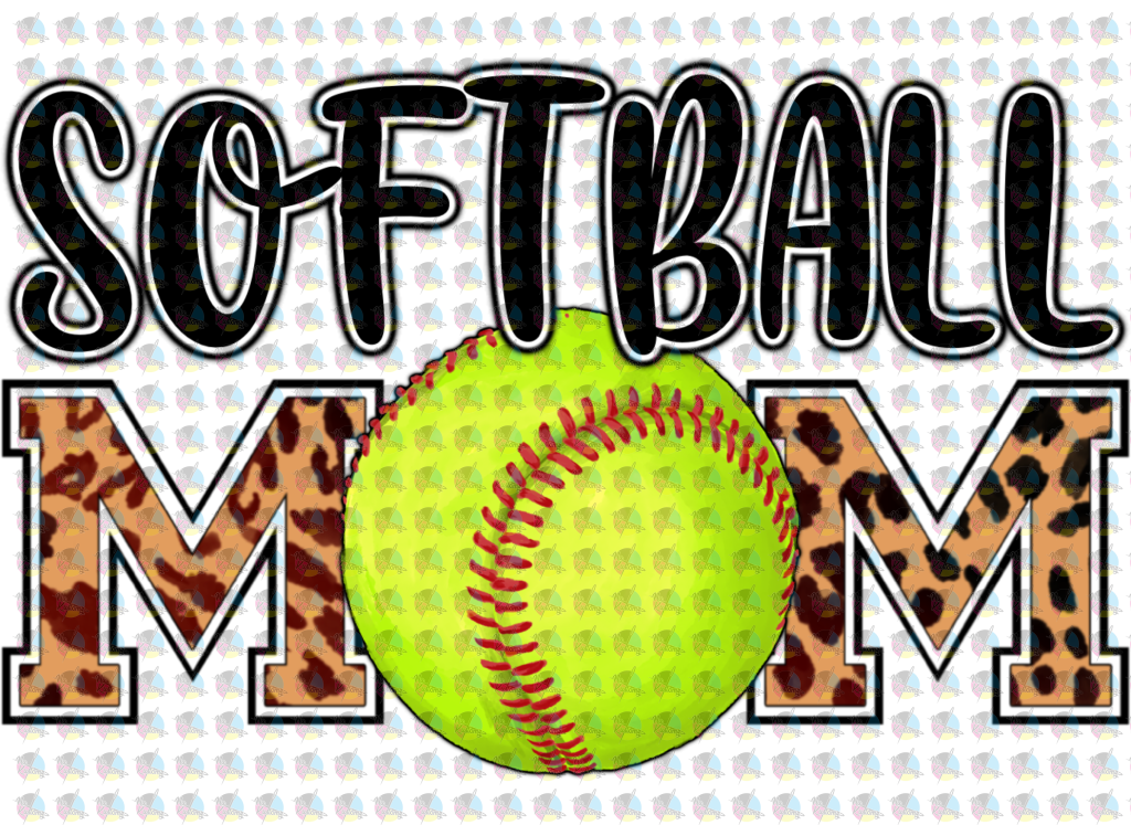 Pre-Order Softball Mom 1 Glitter Dream Transfer Screen Print