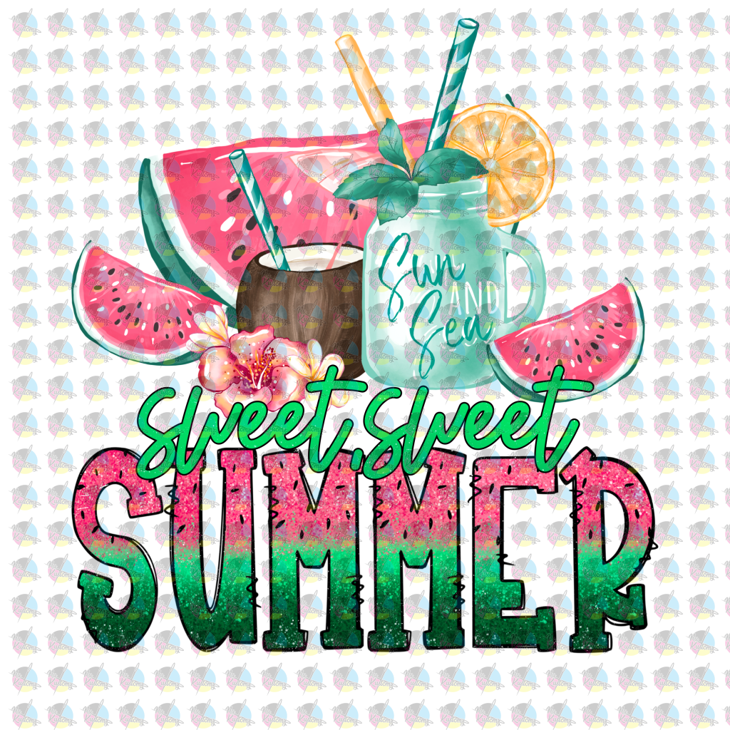 Pre-Order Sweet Summer Glitter Dream Transfer Screen Print