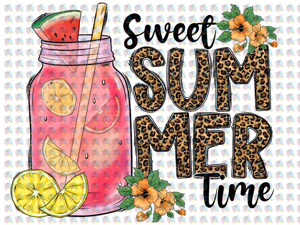 Pre-Order Sweet Summertime Glitter Dream Transfer Screen Print