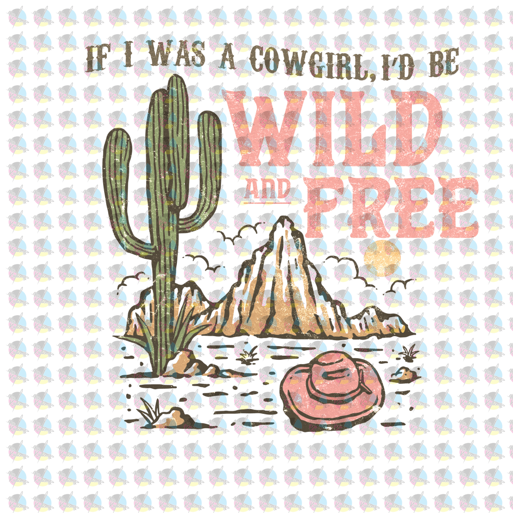 Pre-Order Wild And Free Glitter Dream Transfer Screen Print