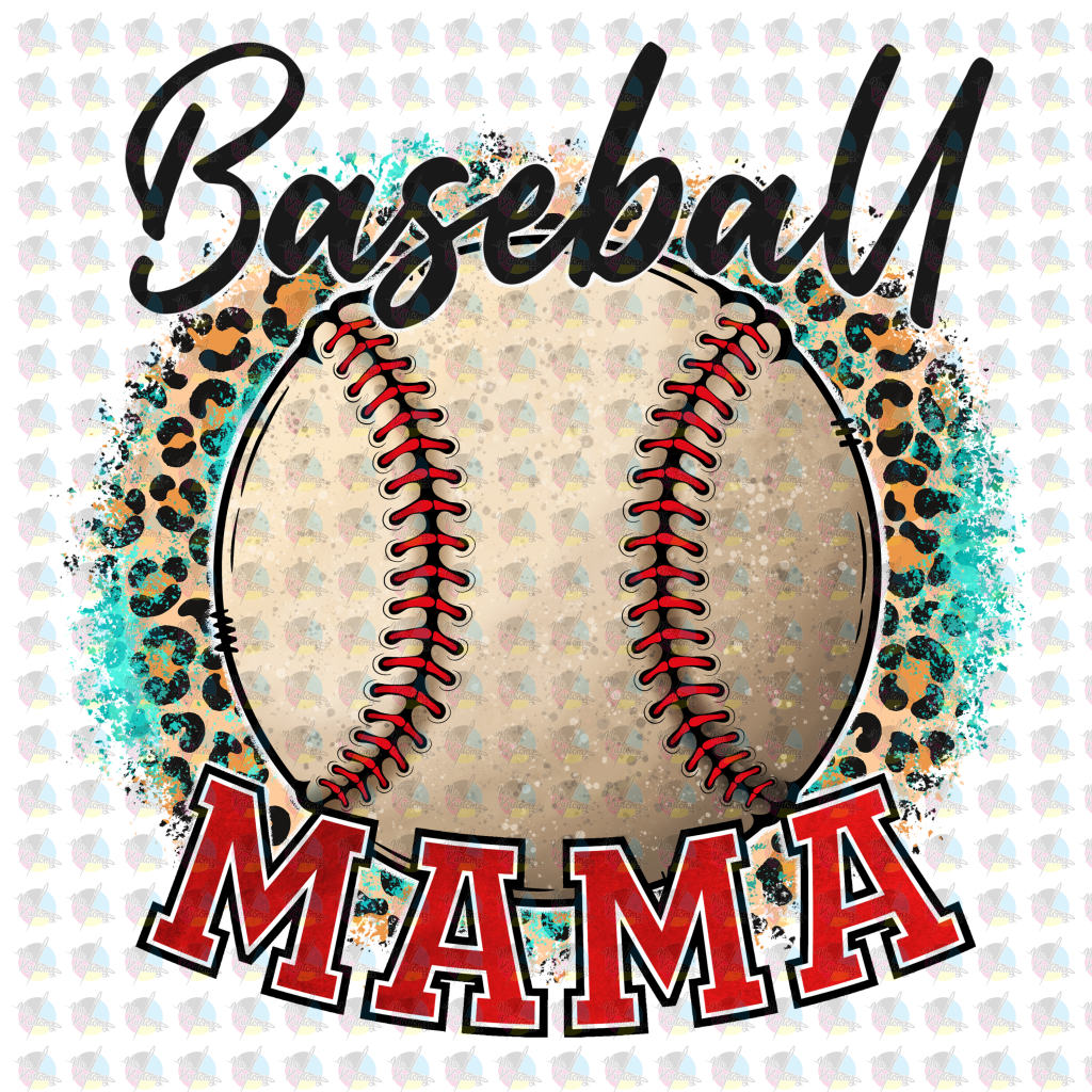 Rts Baseball Mama Glitter Dream Transfer