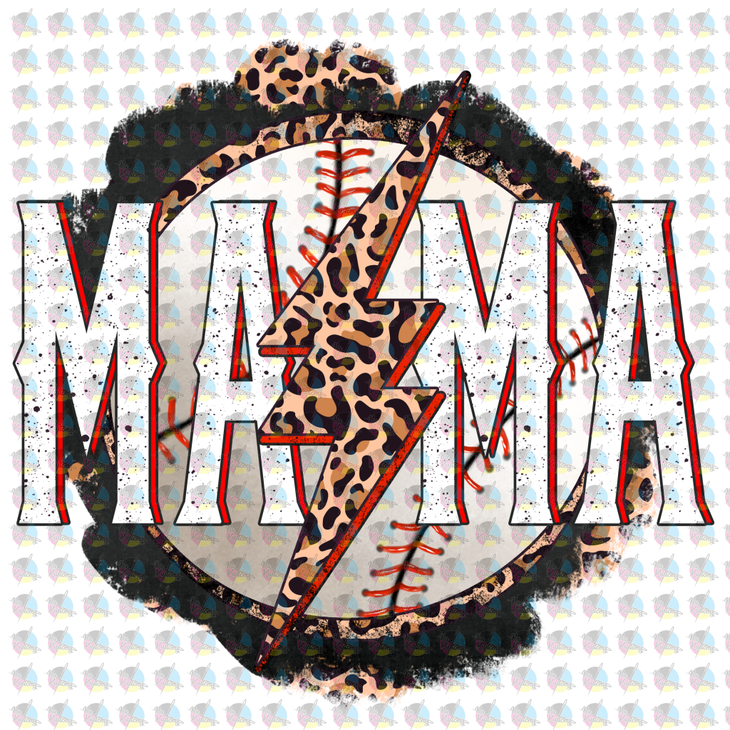 Rts Baseball Mom Bolt Glitter Dream Transfer Screen Print