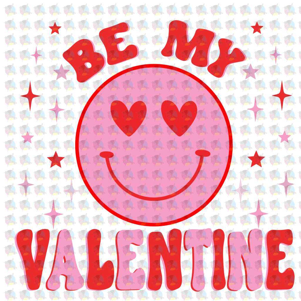 Rts Be My Valentine Glitter Dream Transfers Screen Print Transfer