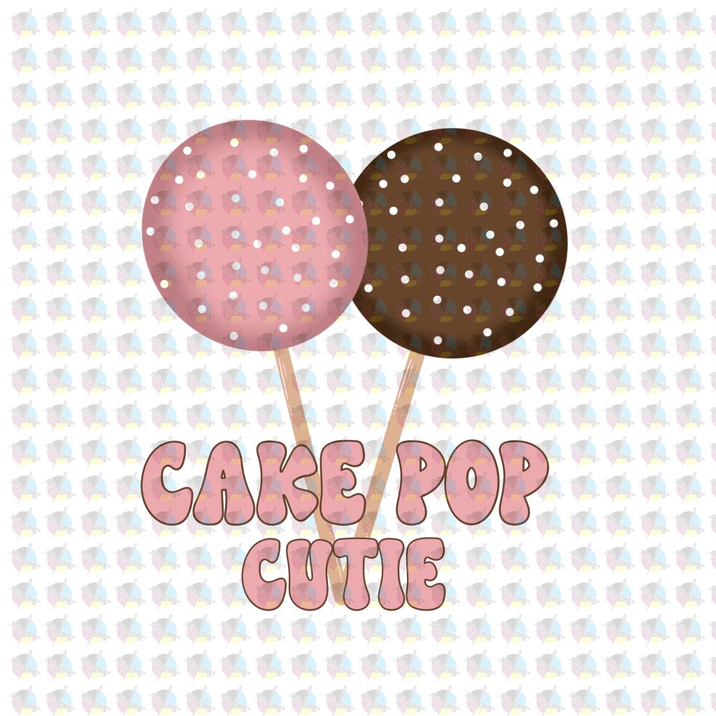 Rts Cake Pop Cutie Kids Glitter Dream Transfer