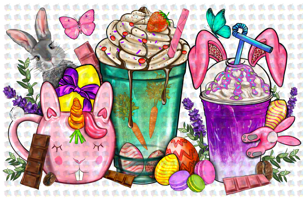 Rts Easter Cups Glitter Dream Transfer