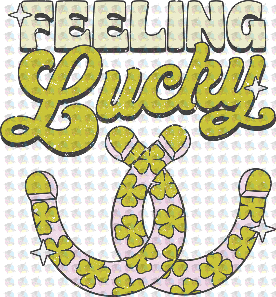 Rts Feeling Lucky Glitter Dream Transfers Screen Print Transfer