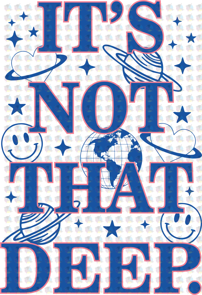 Rts Its Not That Deep Glitter Dream Transfers