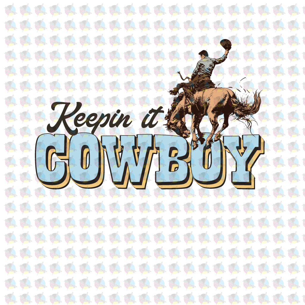 Rts Keeping It Cowboy Glitter Dream Transfer