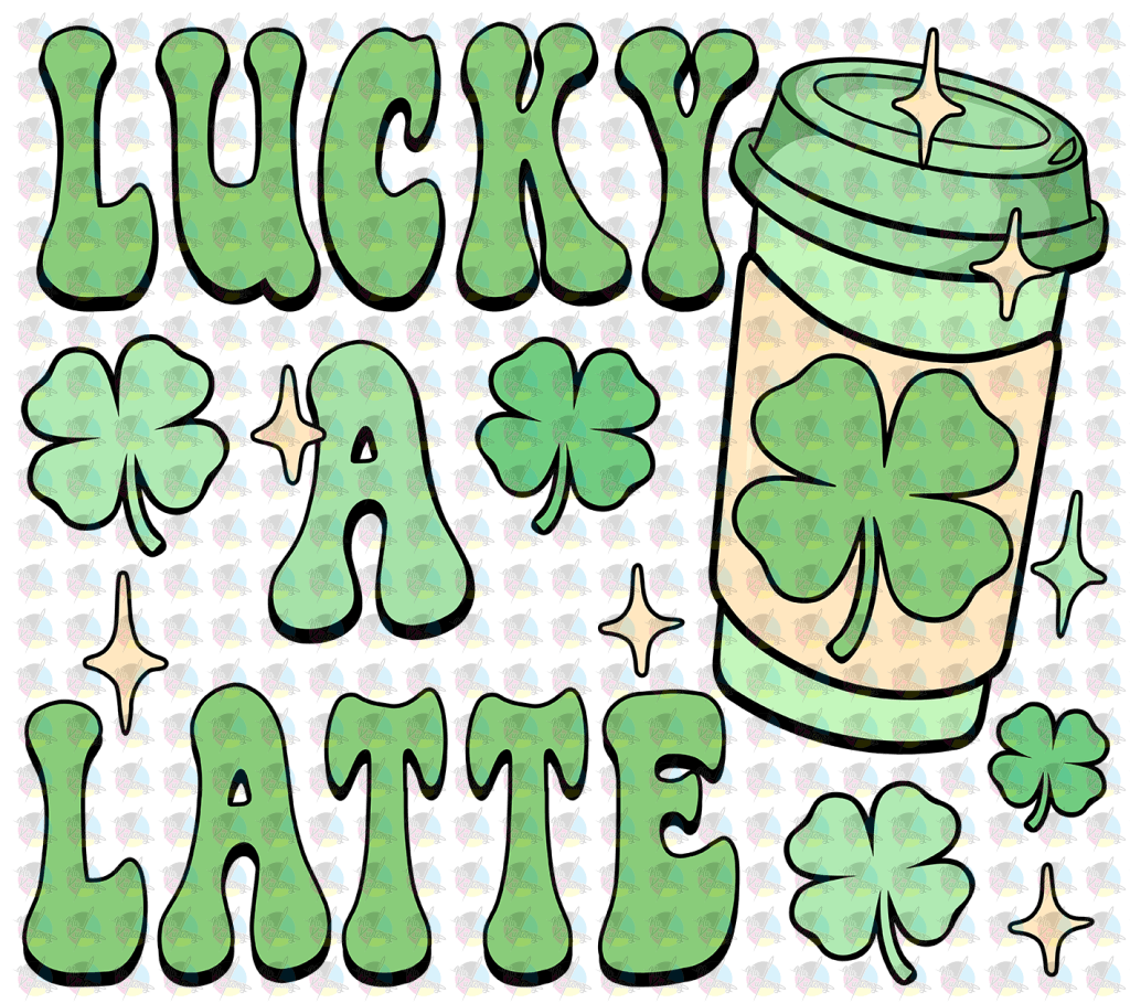 Rts Lucky A Latte Glitter Dream Transfers