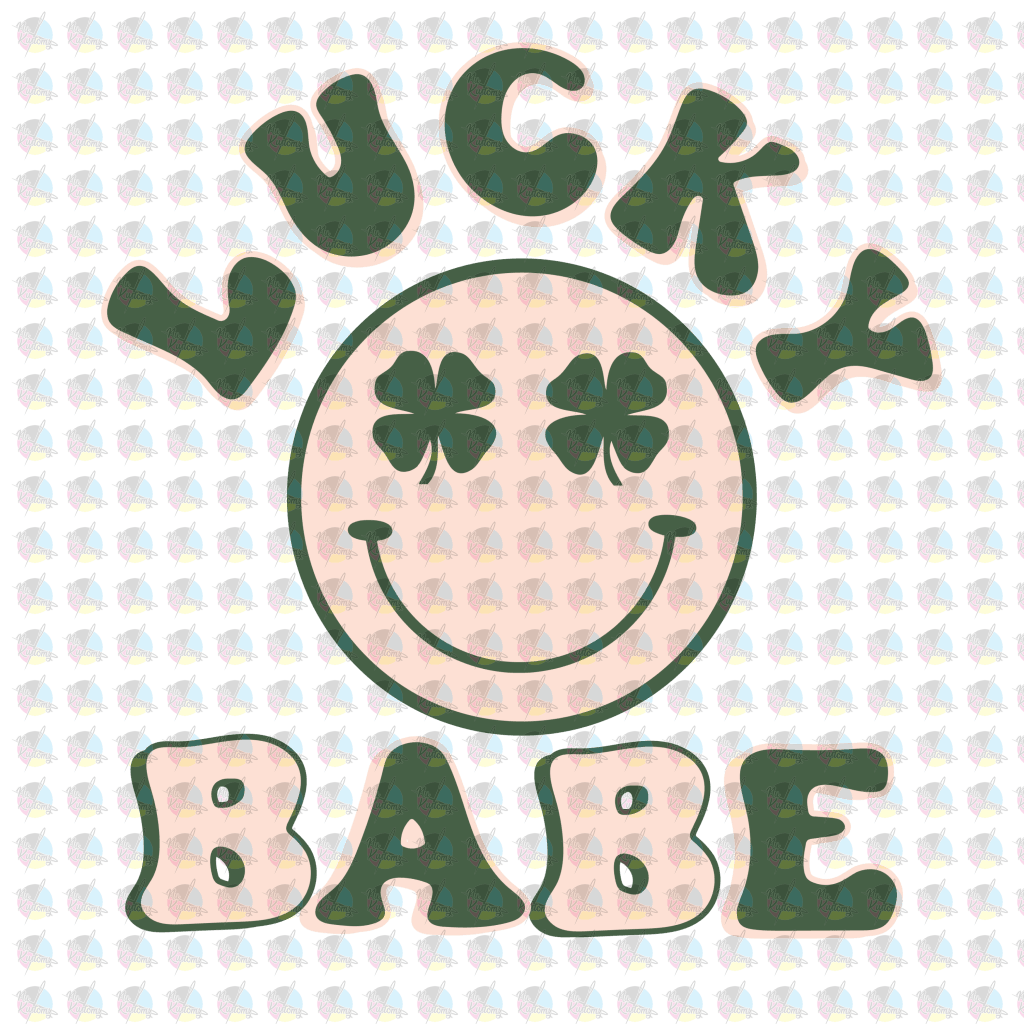 Rts Lucky Babe Glitter Dream Transfers Screen Print Transfer