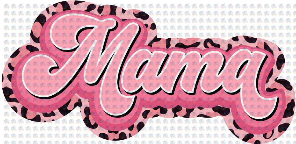 Rts Mama Pink/ Mamas Sweet Heart Glitter Dream Transfer