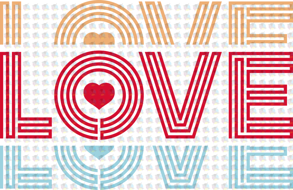 Rts Retro Love Glitter Dream Transfer