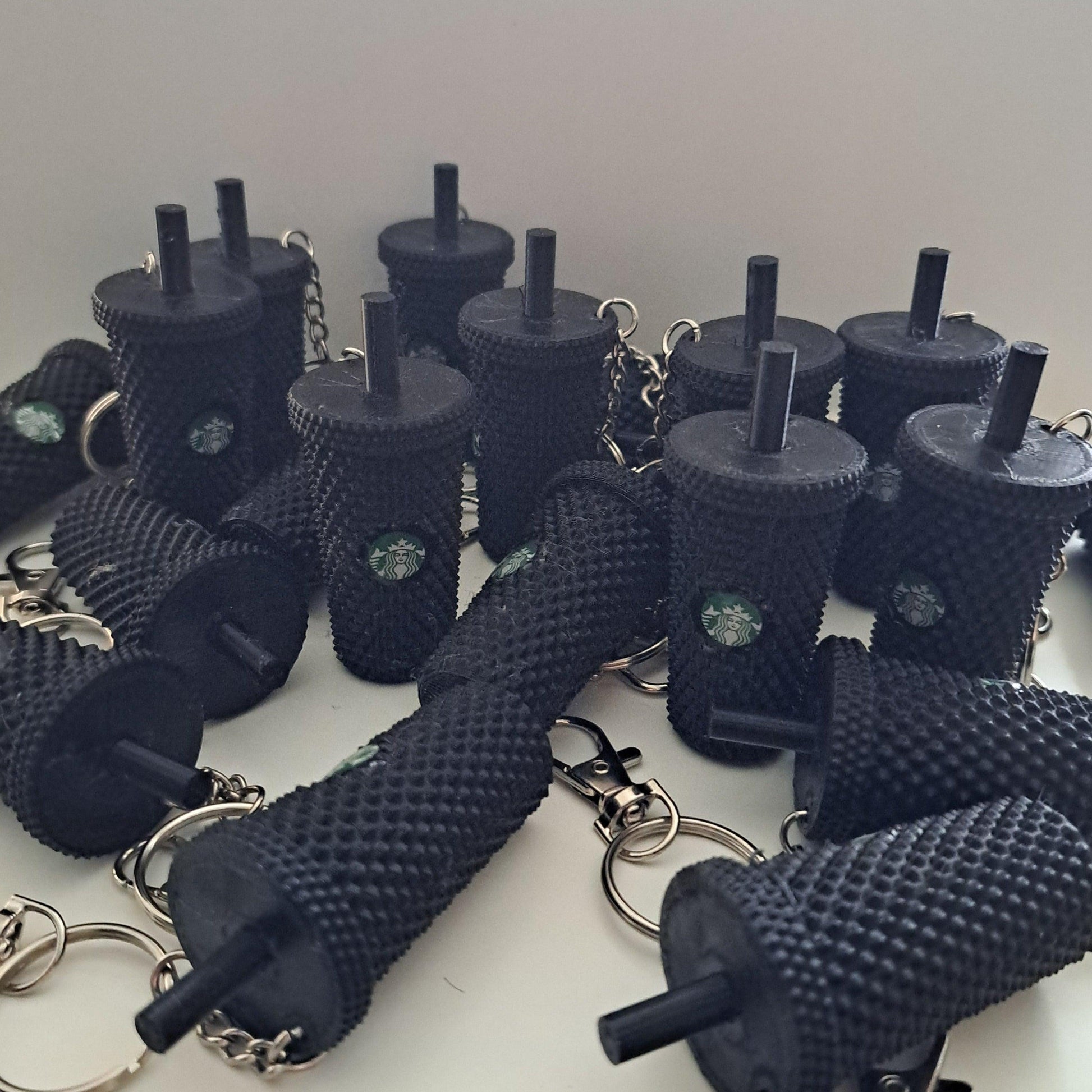 Black Coffee Cup Key Chain - Nu Kustomz llc