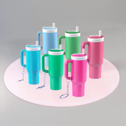Chapstick & Pill Holder Keychain – Compact 3D Printed Travel Case, Lip Balm & Medicine Organizer for Purse or Bag