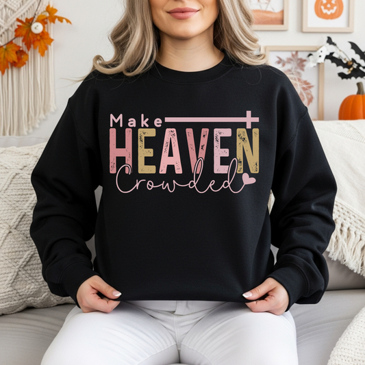 RTS*MAKE HEAVEN CROWED* GLITTER CLEAR FILM SCREENPRINT TRANSFER