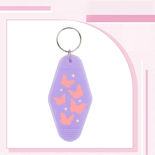 RTS "BUTTERFLIES" MOTEL KEYCHAIN UVDTF TRANSFERS - Nu Kustomz llc