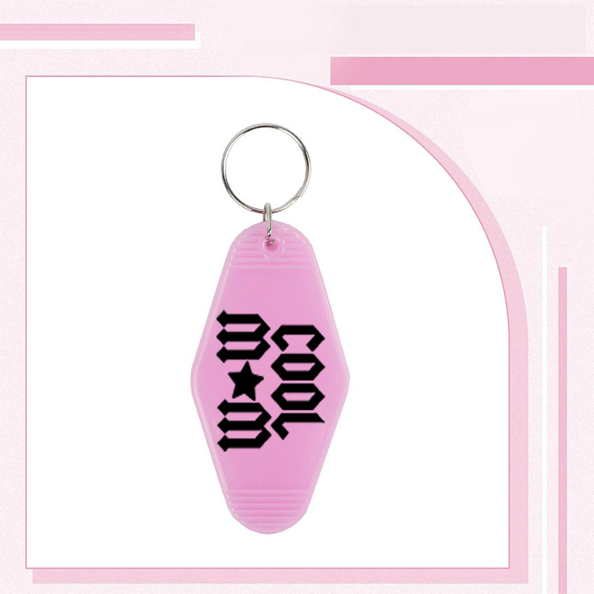 RTS "ROCK COOL MOM" MOTEL KEYCHAIN UVDTF TRANSFERS - Nu Kustomz llc