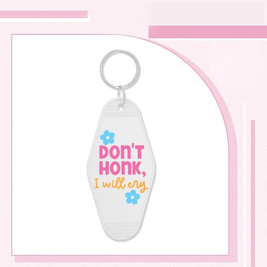 RTS "DON"T HONK" MOTEL KEYCHAIN UVDTF TRANSFERS - Nu Kustomz llc