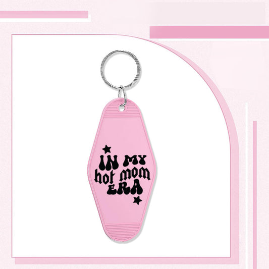 RTS "HOT MOM ERA" MOTEL KEYCHAIN UVDTF TRANSFERS - Nu Kustomz llc