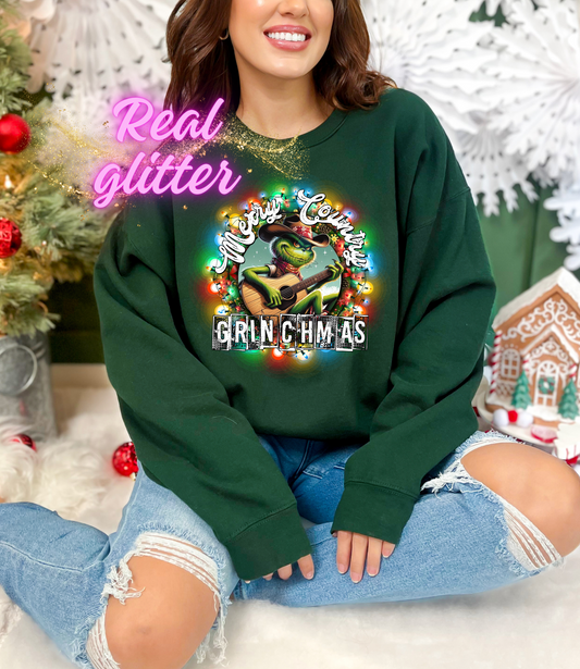 NK EXCLUSIVE GLITTER CLEAR FILM ** MERRY COUNTRY GREENMAS **