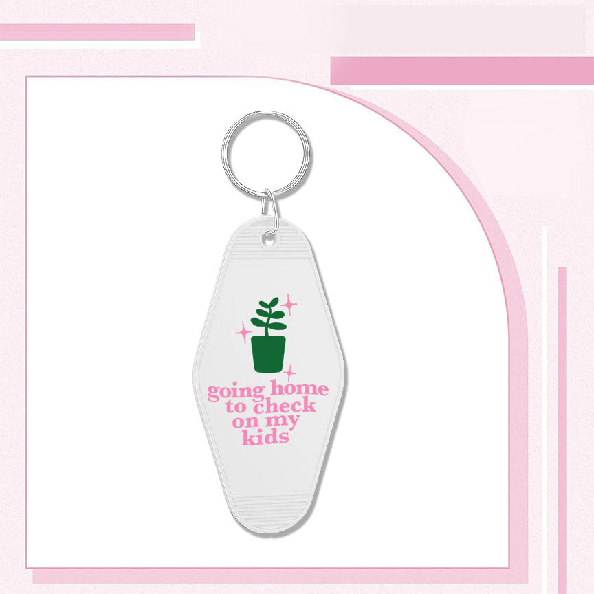 RTS""GOING HOME PLANT" MOTEL KEYCHAIN UVDTF TRANSFERS - Nu Kustomz llc