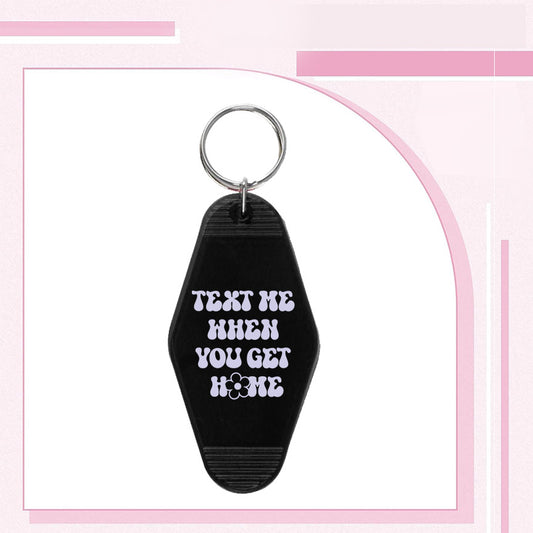 RTS "TEXT ME" MOTEL KEYCHAIN UVDTF TRANSFERS - Nu Kustomz llc