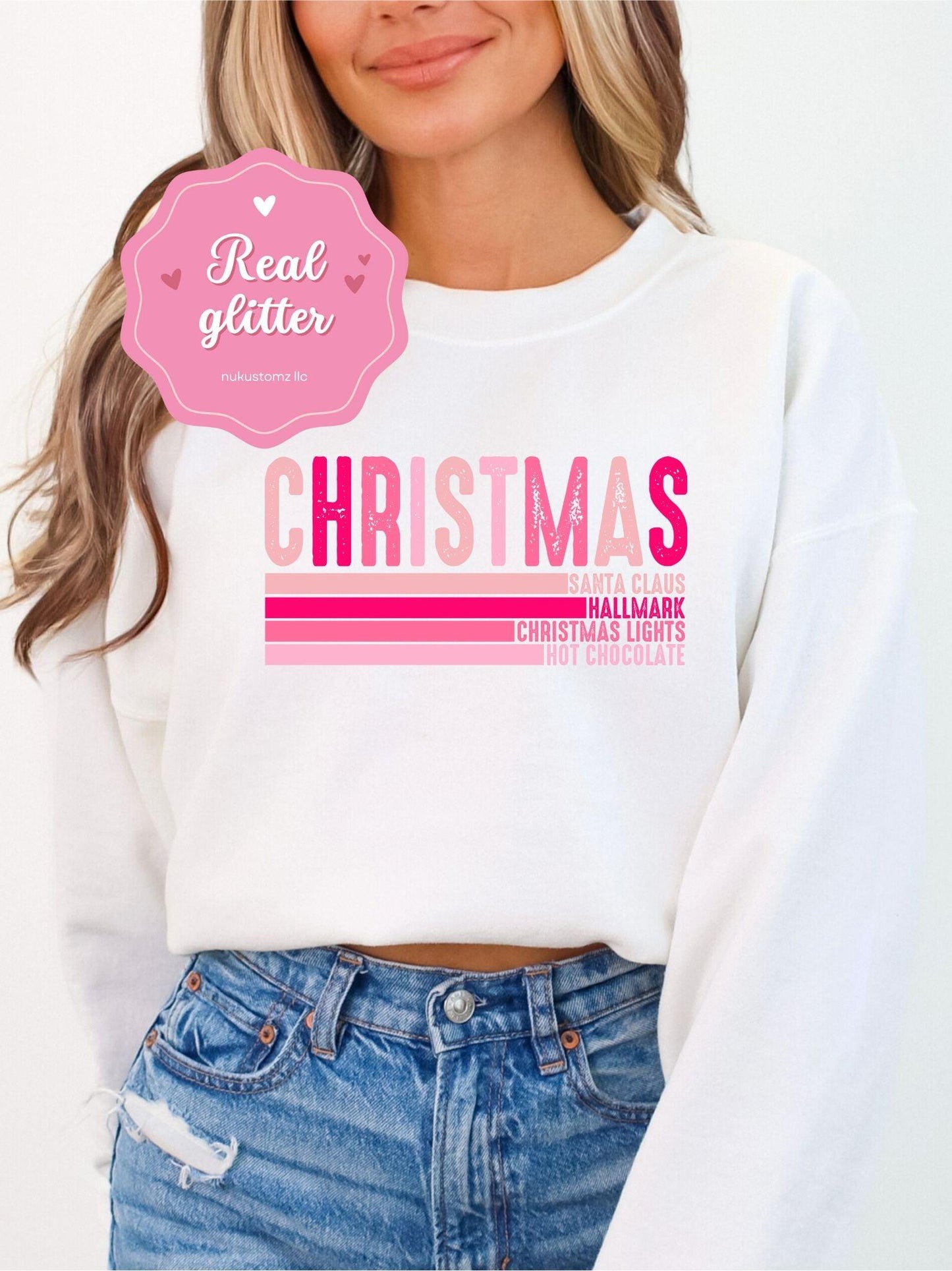 * CHRISTMAS FAVORITES* GLITTER CLEAR FILM SCREEN PRINT - Nu Kustomz llc