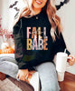 ** FALL BABE ** GLITTER CLEAR FILM SCREEN PRINT TRANSFER